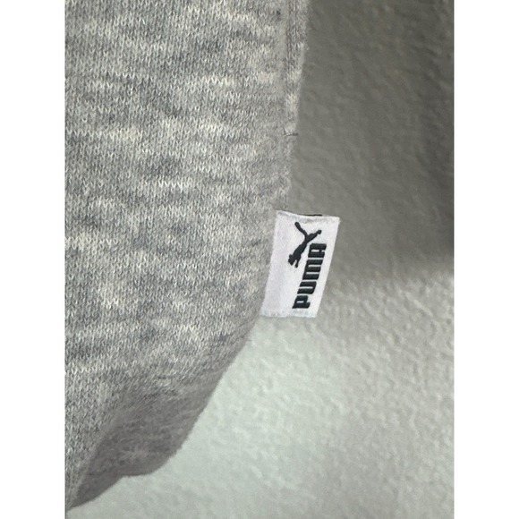 Puma Gray Pullover Hoodie Women's XL Big Logo Activewear Casual Comfy - Picture 3 of 6